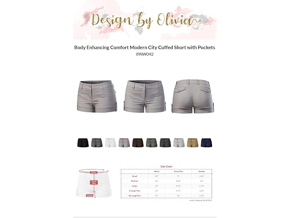 Design By Olivia Women (L) Body Enhancing Pockets