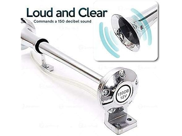 Zone Tech EH0006 Zone Tech 12V Single Trumpet Air Horn Si