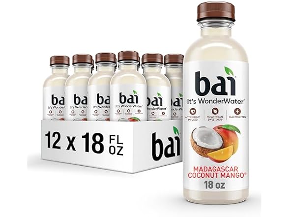 Bai Antioxidant Water Coconut Mango 12 Pack