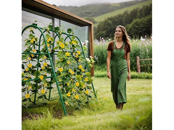 MilleLoom GAR-65 MilleLoom Garden Arch Trellis 4x5.3ft