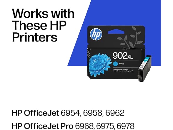 HP 902XL Cyan High-Yield Ink Cartridge