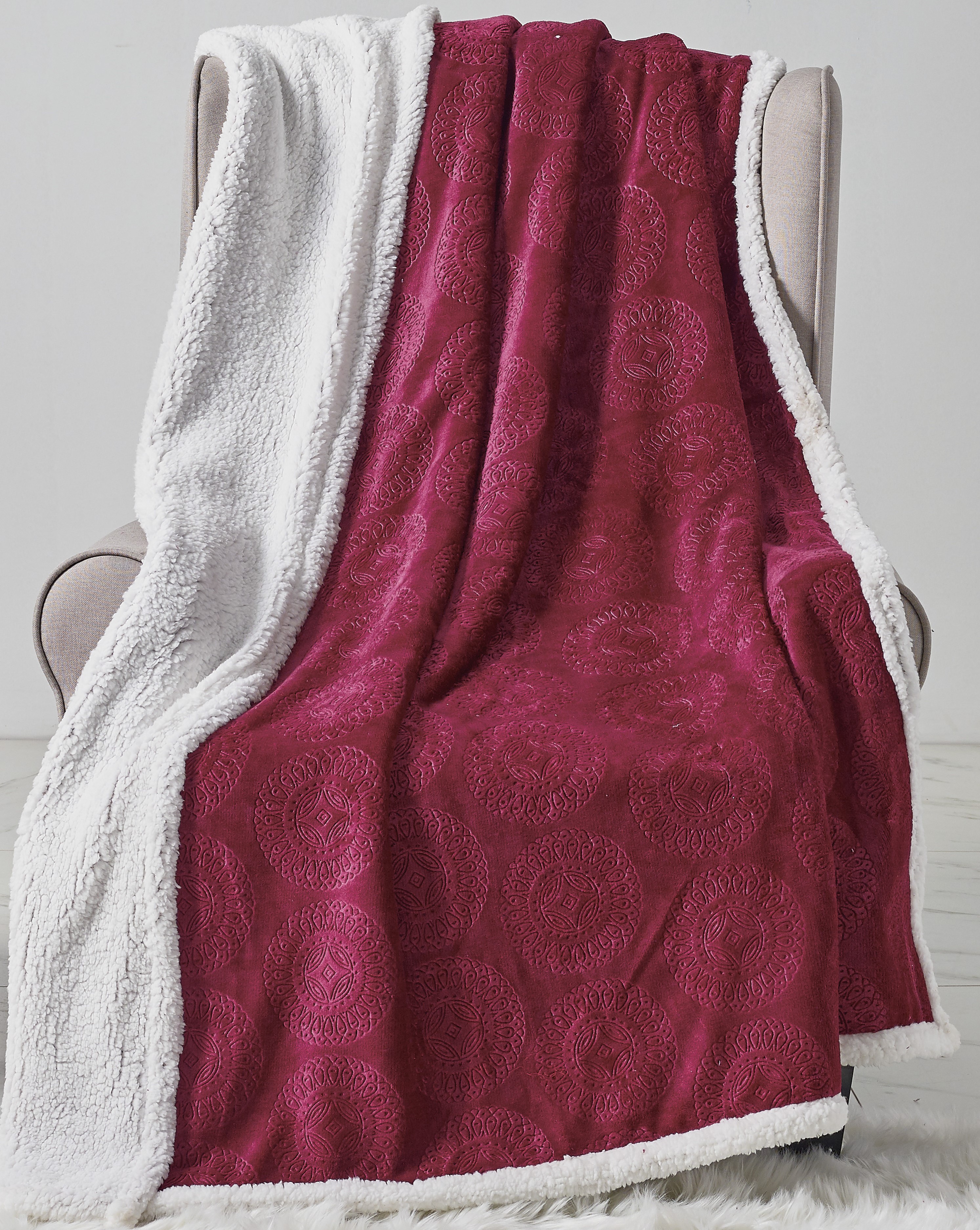Noble House Caesar Sherpa Throw (2 Pack) - Gallery 6