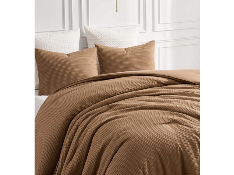 Kathy Ireland 2449 King Kathy Ireland 3 Pc Waffle Comforter 