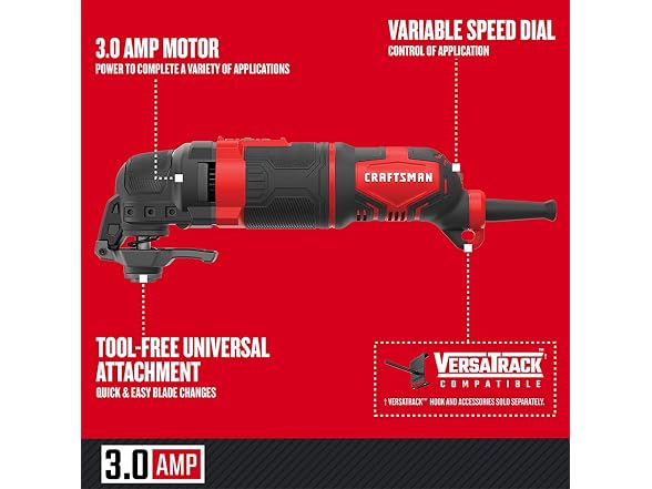 CRAFTSMAN CMEW400 Corded Electric Oscillating Tool Kit