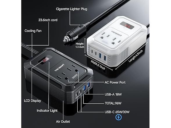 200W Car Power Inverter