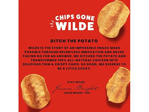 Jalapeño Chicken Chips by Wilde Chips, 3 Pack