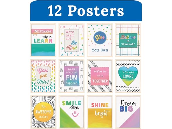 Carson Dellosa Education Creatively Inspired 12-Piece Posters