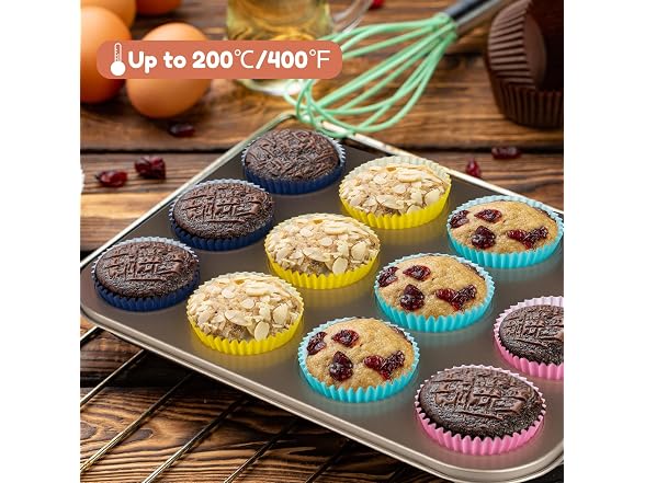 Parmedu Paper Cupcake Liners, Standard Size