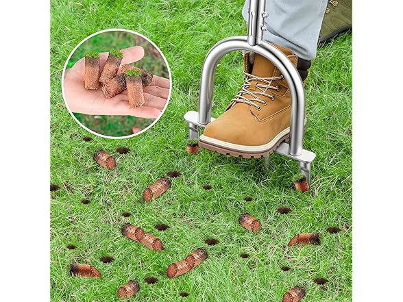 FLMAQE Manual Core Aerator Lawn Tool