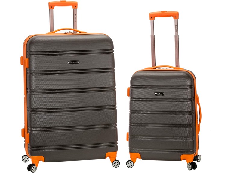 Rockland 28" Spinner Luggage Black - Gallery 18