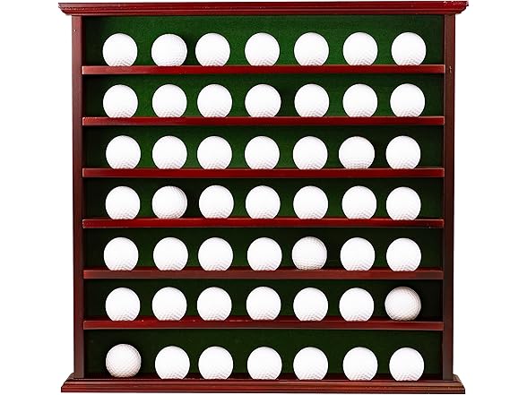 Clubhouse Collection Mahogany Golf Ball Display Cabinet