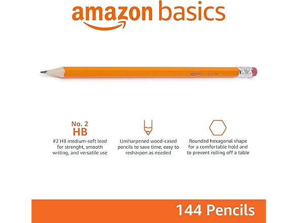 #2 Pencils, Unsharpened, HB Lead - Box of 144