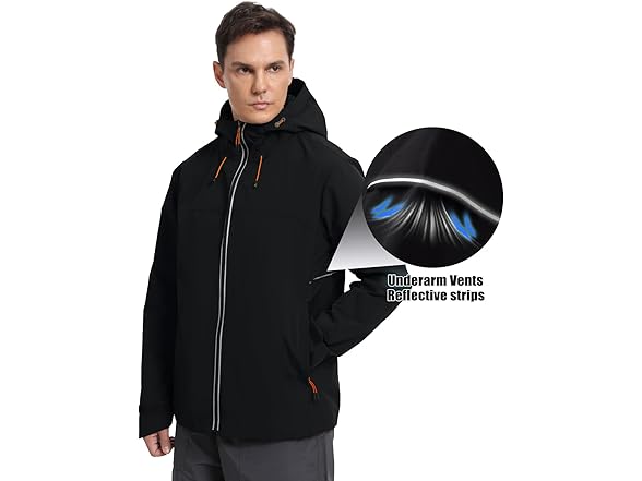BANTREK Mens Waterproof Rain Jacket