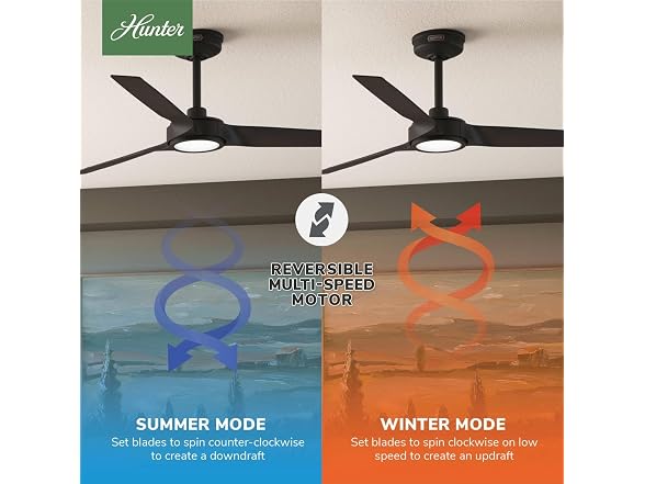 Hunter Fan Outdoor Ceiling Fan, 52 in White Ceiling Fan