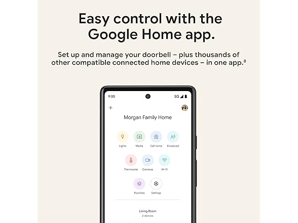 (NEW) Google Nest Doorbell (Wired, 2nd Gen)