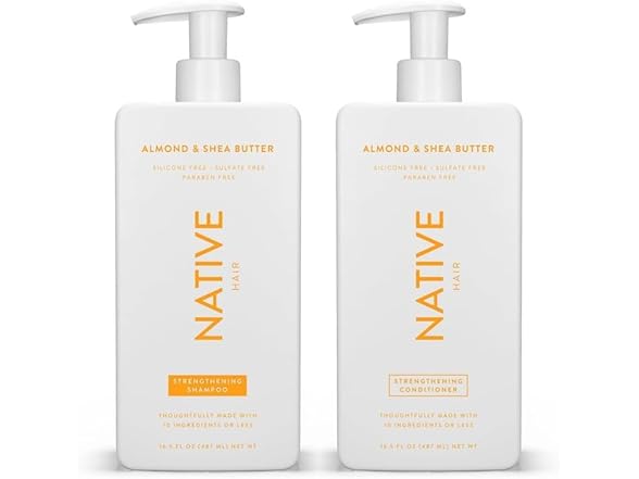 Native Shampoo and Conditioner Almond and Shea Butter