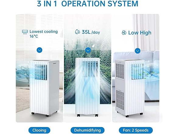 AutoSteelix Portable Air Conditioner 8000 BTU