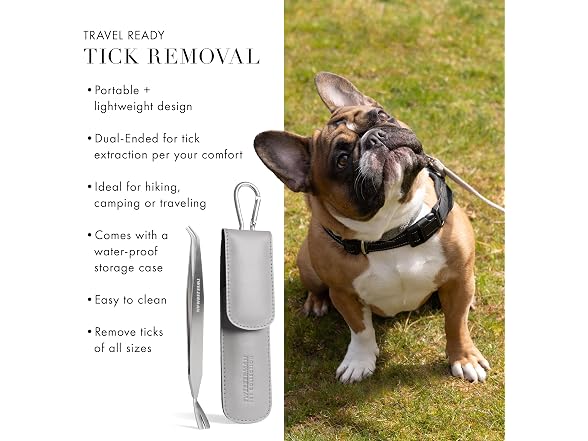 Tweezerman Pet Dog & Cat Tick Remover Tweezer Kit
