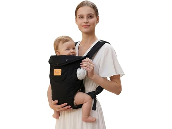Shiaon Baby Carrier Newborn to Toddler, Black