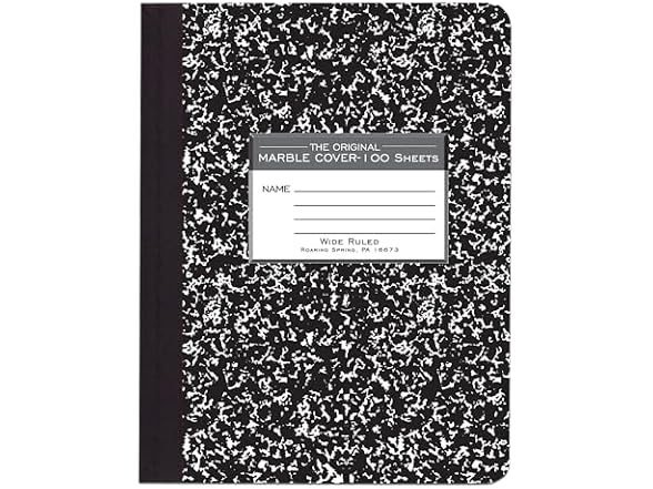 ROARING SPRING Hard Cover Composition Notebook