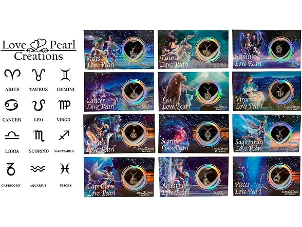 Love Pearl Zodiac Wish Kit Aquarius Necklace