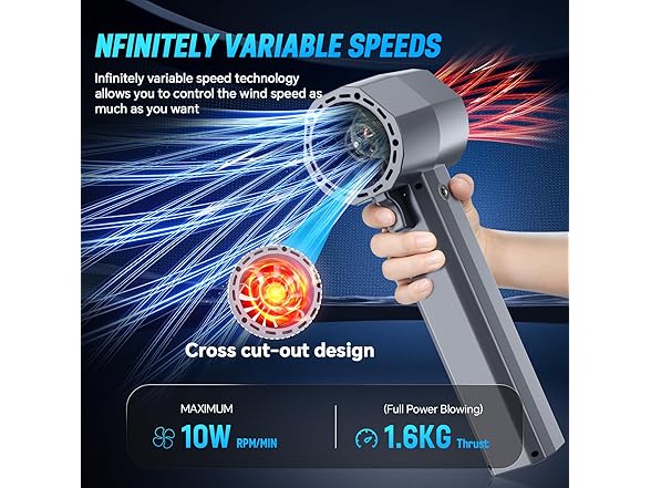 POPFIRST Handheld Turbo Fan for Cars