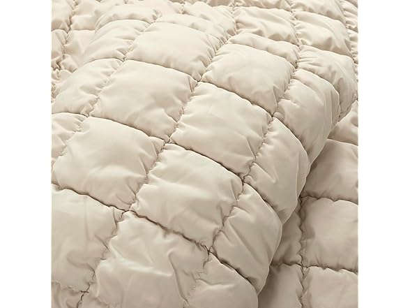 Lush Decor Puff Quilted Comforter Set, 3 Piece Set, Full/Queen