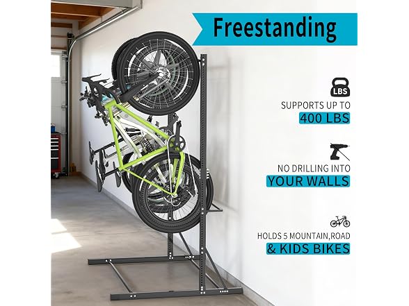 Dollate Freestanding Bike Rack for Garage