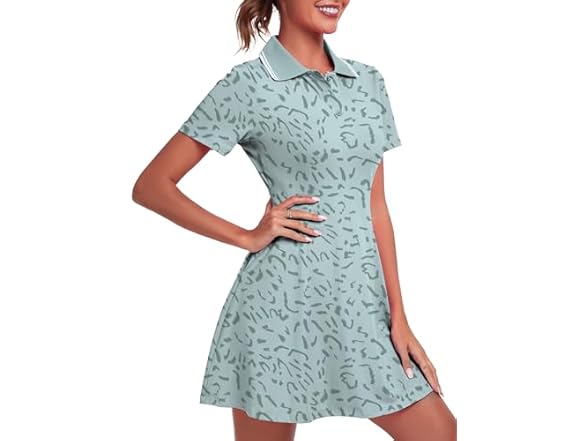 Fkeep Women Golf Dress Tennis Dresses (Black Dress