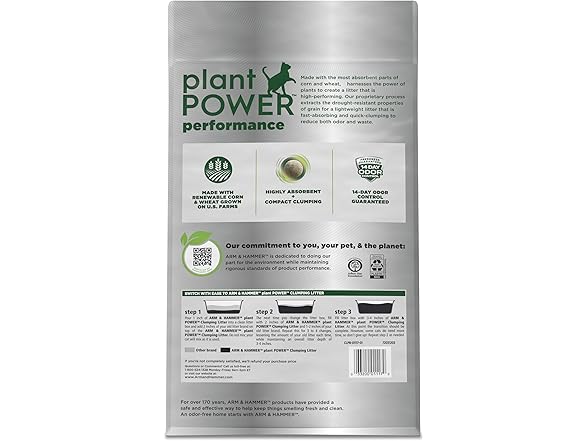 ARM & Hammer Plant Power Lightweight Plant-Based Litter