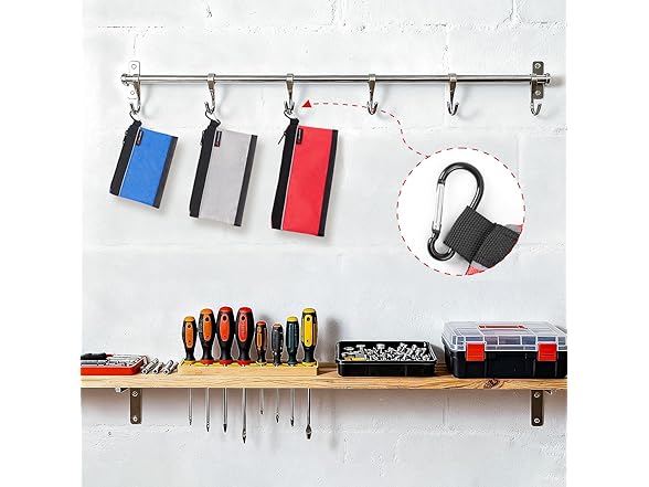 IRONLAND Small Tool Pouches with Zipper