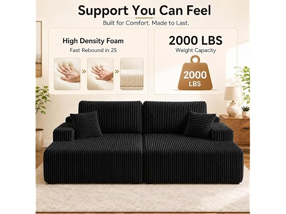 3 in 1 Sofa Bed Couch, Convertible