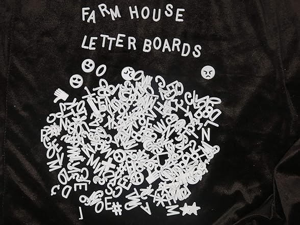 Farmhouse Letter Boards White Letter Set