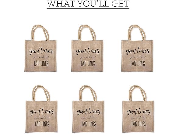 ModParty Good Times Tan Lines Bags 6 Pack