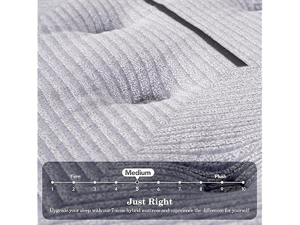 DIGLANT Medium Firm Hybrid Queen Mattress