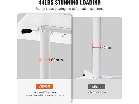 VEVOR Mobile Standing Desk