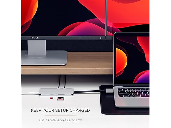Satechi USB-C Dual Multimedia Adapter with Dual 4K HDMI
