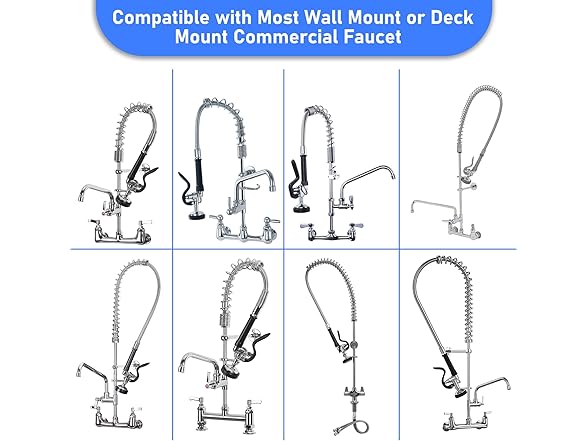 TBER Spray Valve 38" Pre-rinse Hose