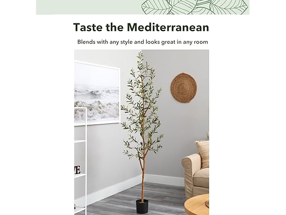 Nearly Natural 82" Olive Artificial Tree
