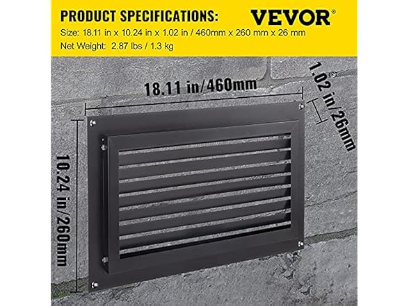 VEVOR Foundation Flood Vent
