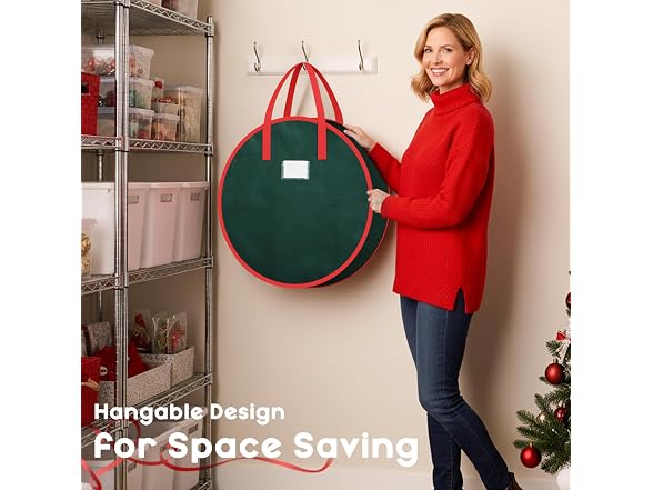 Criusia 2-Pack Wreath Storage Bag 36in