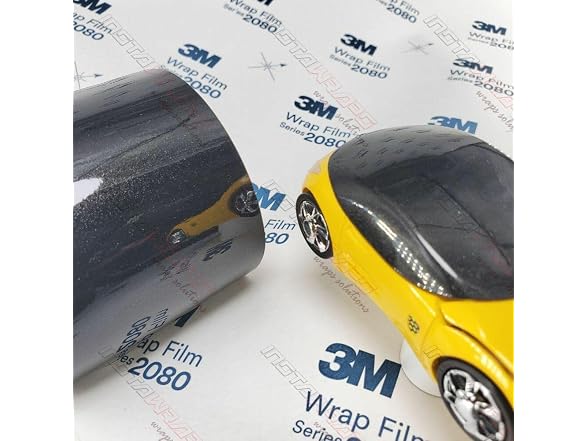 3M 1080 G212 Gloss Black Metallic 5ft x 1ft Film