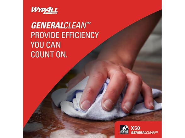 WypAll GeneralClean Cleaning Cloths,100 Sheets