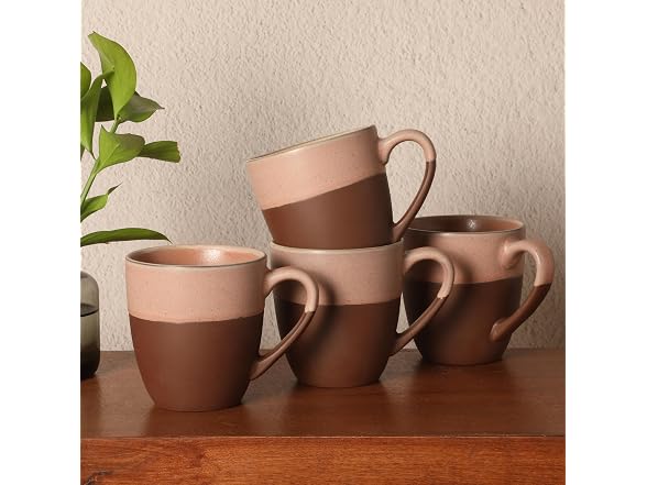 Gibson Elite William Crest 4 Piece Coffee Mug Set, 15oz