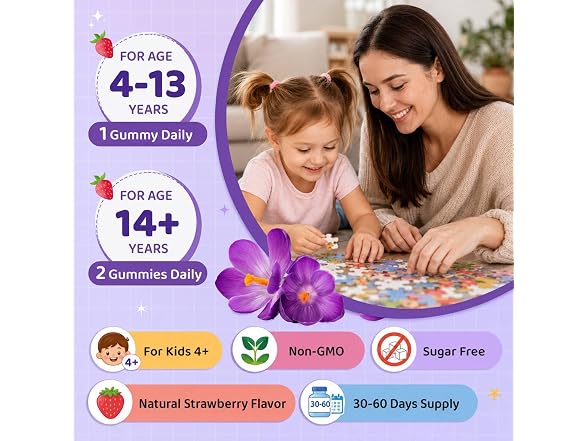 Saffron Gummies for Kids & Adults