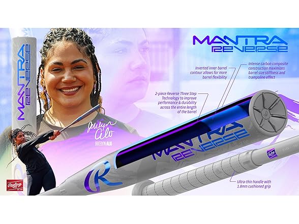 Rawlings Mantra Reverse Fastpitch Softball Bat 33 Inch - Gallery 3