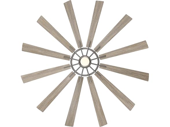 Parrot Uncle 72 Inch Large Windmill Ceiling Fan Silver