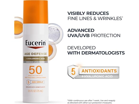 Eucerin Sun Age Defense Sunscreen SPF50 2.5oz