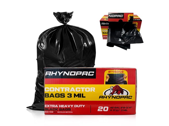 42 Gallon 3 Mil Contractor Trash Bag