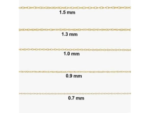 QREEMUU QREEMUU 14K Yellow Gold Rope C